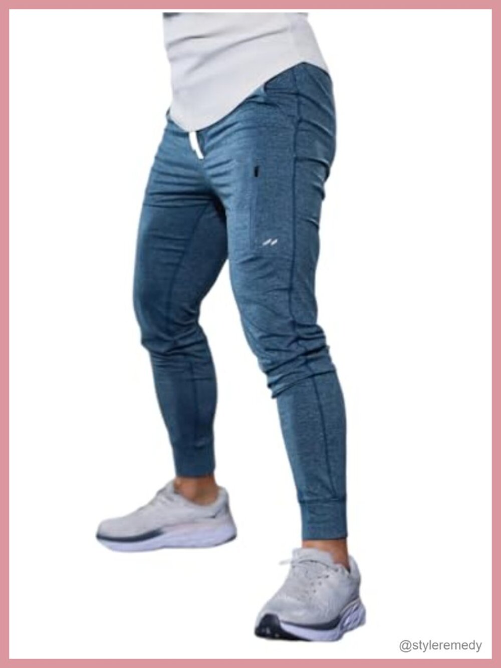 Men's Performance Athletic Jogger Sweatpants 88% Polyester 12% Elastane